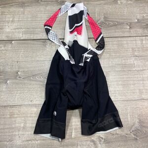 Giordana Cycling Bib Shorts Men's Size M Black Pink White Made in Italy